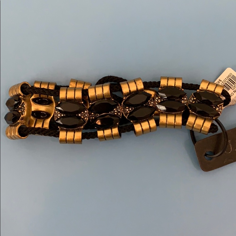 Black and gold J.crew bracelet